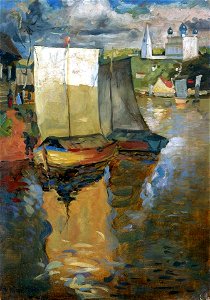 Konstantin Gorbatov - Boats on calm waters