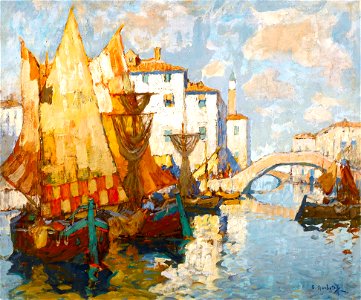 Konstantin Gorbatov - Fishermen in Chioggia
