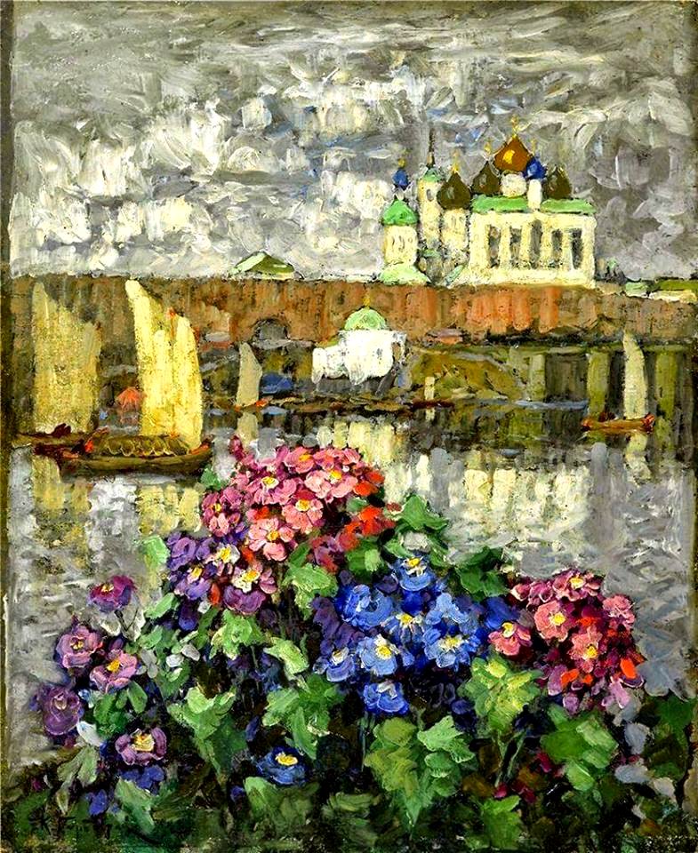 Konstantin Gorbatov - Flowers in the window (1)