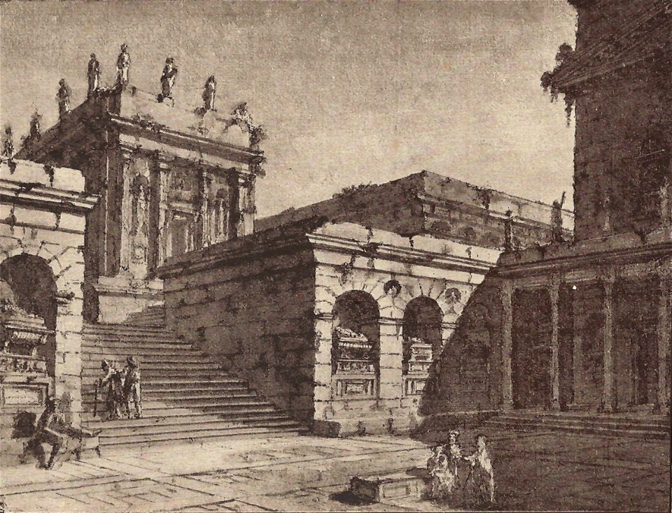 Gonzaga Szenenentwurf Wien Nationalbibliothek
