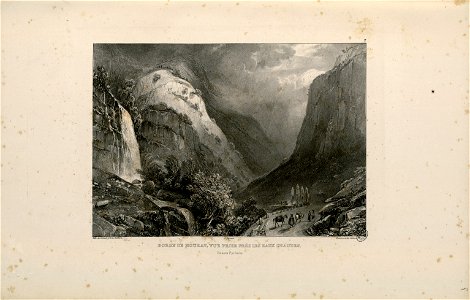 Gorge de Hourat, vue prise près des Eaux Chaudes (Basses Pyrénées) - Fonds Ancely - B315556101 A JACOTTET 1 011