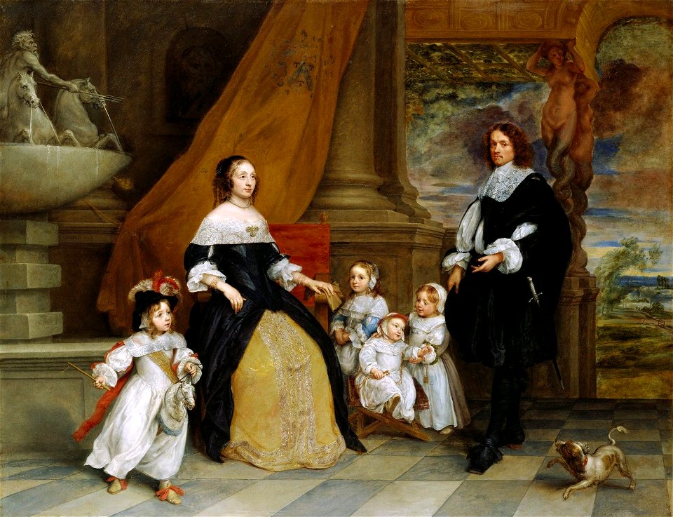 Gonzales Coques (Antwerp 1614 - Antwerp 1684) - The Family of Jan-Baptista Anthoine - RCIN 405339 - Royal Collection