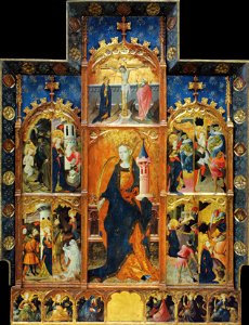 Gonçal Peris Sarrià - Altarpiece of Saint Barbara - Google Art Project. Free illustration for personal and commercial use.