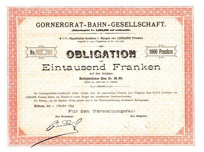 Gornergrat-Bahn 1897