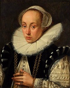 Gortzius Geldorp - Portrait of a Lady - WGA8531. Free illustration for personal and commercial use.