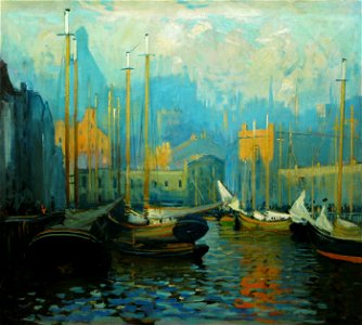 T-Wharf, Boston, Massachusetts by Arthur Clifton Goodwin