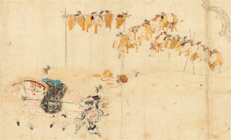 Gosannen kassen ekotoba - Scroll 3 part 11 - detail dead head