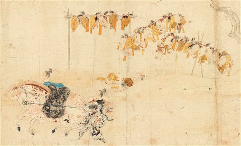 Gosannen kassen ekotoba - Scroll 3 part 11 - detail dead head