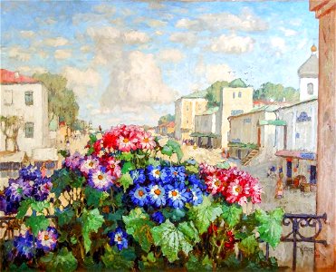 Konstantin Gorbatov - Flowers in the window
