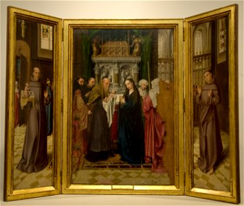 Goswin van der Weyden (1465-1538) - Opdracht van Jezus in de tempel (Antonius en Franciscus) - Lissabon Museu Nacional de Arte Antiga 19-10-2010 16-12-69