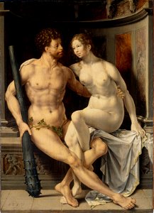 Gossaert Hercules and Deianira. Free illustration for personal and commercial use.