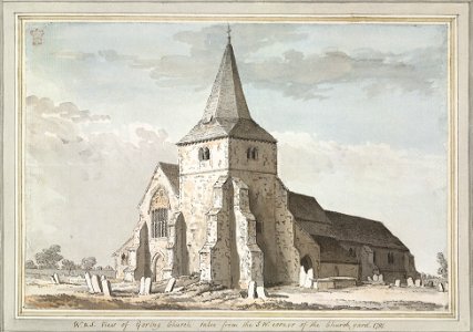 Goring Church by Samuel Hieronymus Grimm 1781