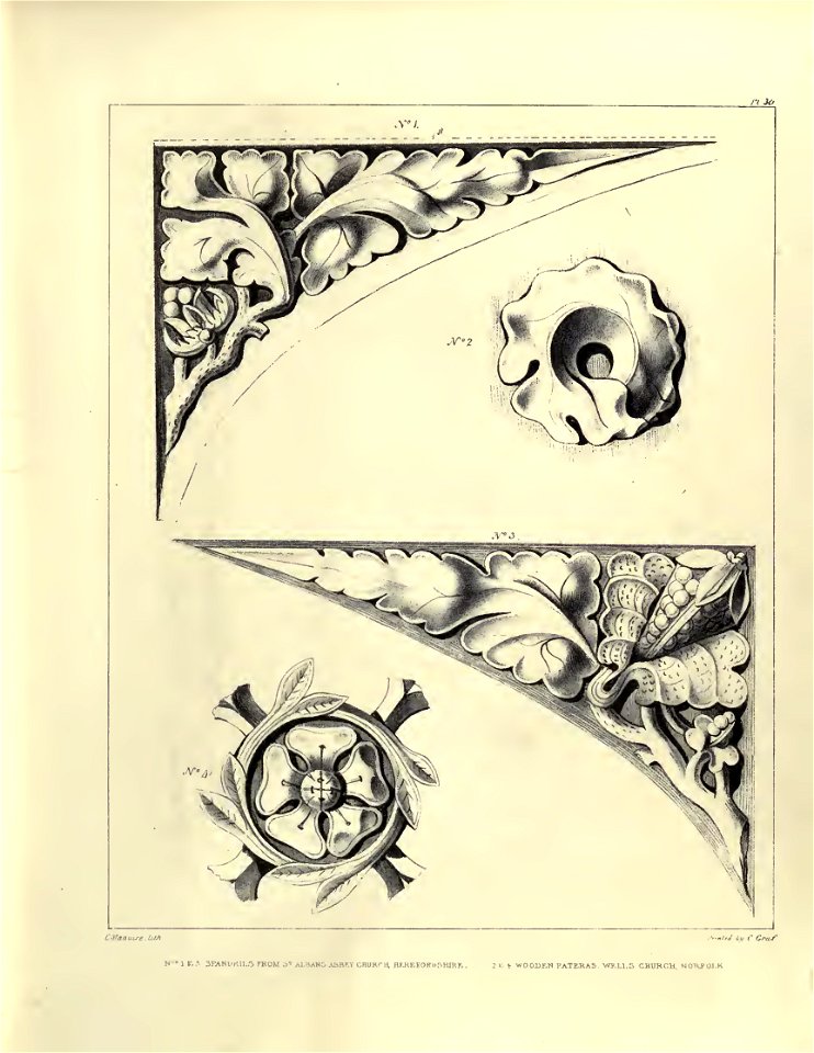 Gothic Ornaments, selected fom various ancient buildings, both in England and Franc, during the years 1828, 1829, and 1839 - Agustus Pugin 28, Augustus Charles Pugin, 1831