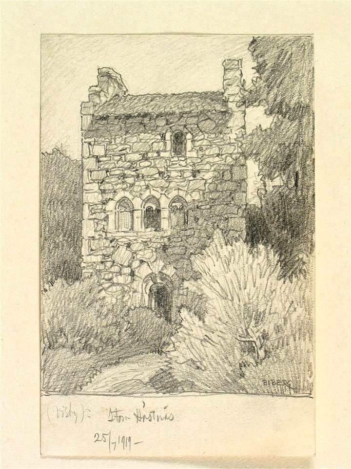 Gotland, Visby norra landsförsamling, Stora Hästnäs. Stenhus från 1300-talet - Nordiska museet - NMA.0088803