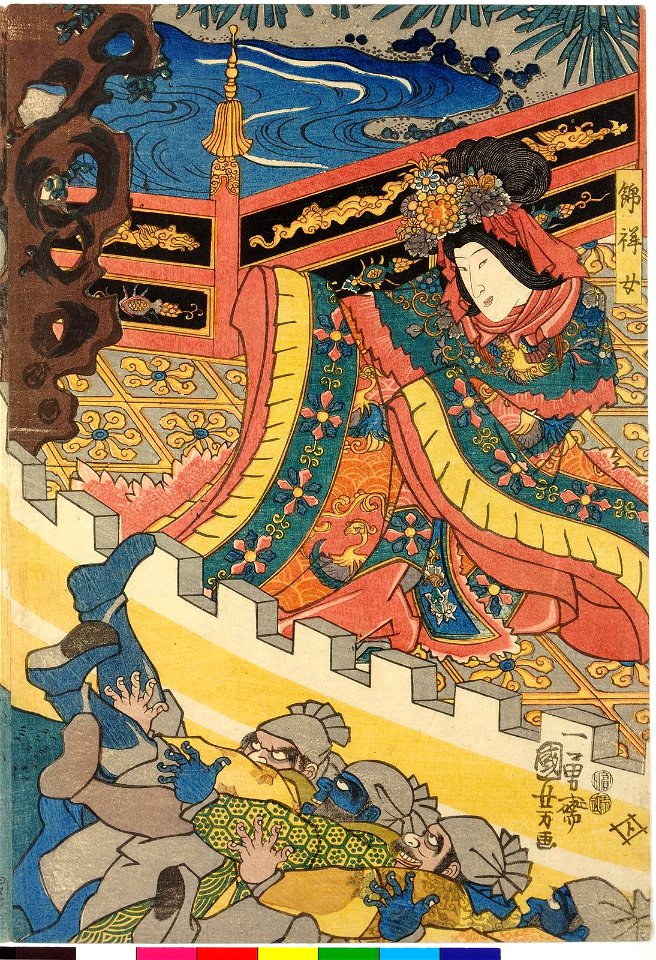 Goshogun Kanki; Watonai haha; Kinshojo; Watonai 五常軍甘輝、和藤内母、錦祥女、和藤内 (BM 2008,3037.22211)