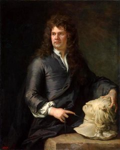 Gottfried Kneller - Portret van de beeldhouwer Grinling Gibbons - ГЭ-1346 - Hermitage Museum