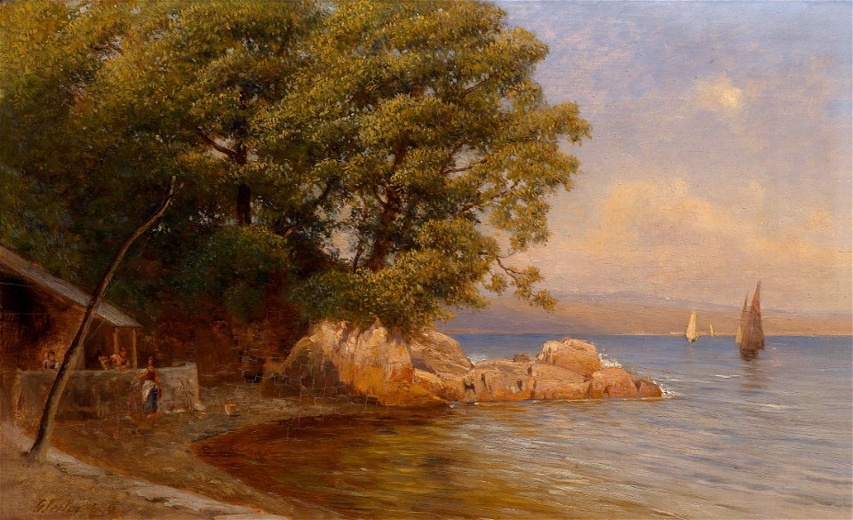Gottfried Seelos An der Küste 1889