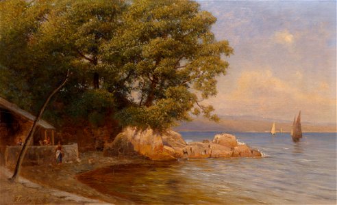 Gottfried Seelos An der Küste 1889