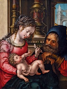 Gossaert Holy family Bilbao