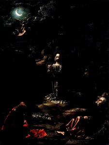 Jan Gossaert - Agony in the Garden - WGA9761. Free illustration for personal and commercial use.