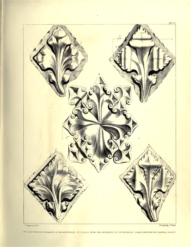 Gothic Ornaments, selected fom various ancient buildings, both in England and Franc, during the years 1828, 1829, and 1839 - Agustus Pugin 21