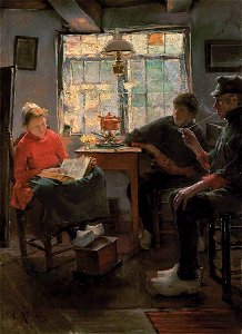 Gotthardt Kuehl - Sonntagnachmittag in Holland - 7831 - Bavarian State Painting Collections