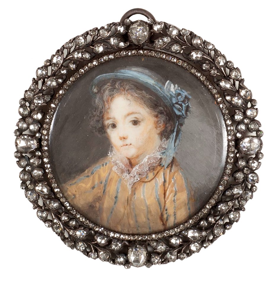 Gossporträtt (Marie Anne Fragonard) - Nationalmuseum - 24862