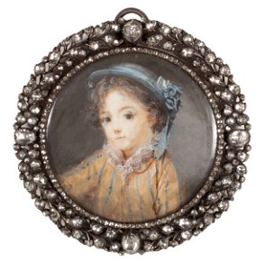 Gossporträtt (Marie Anne Fragonard) - Nationalmuseum - 24862
