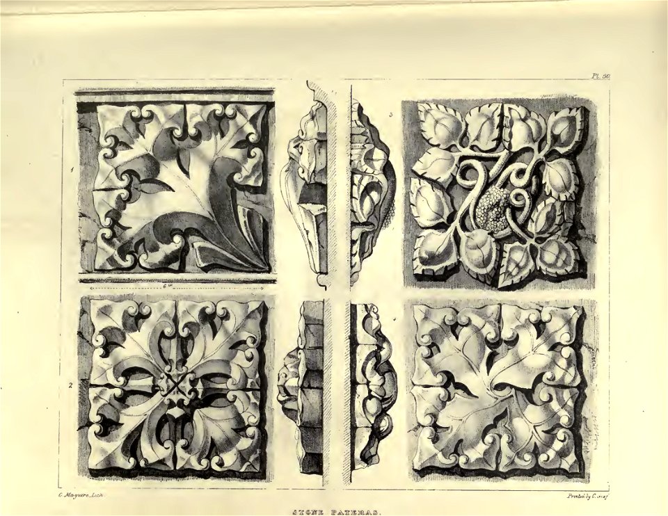 Gothic Ornaments, selected fom various ancient buildings, both in England and Franc, during the years 1828, 1829, and 1839 - Agustus Pugin 37