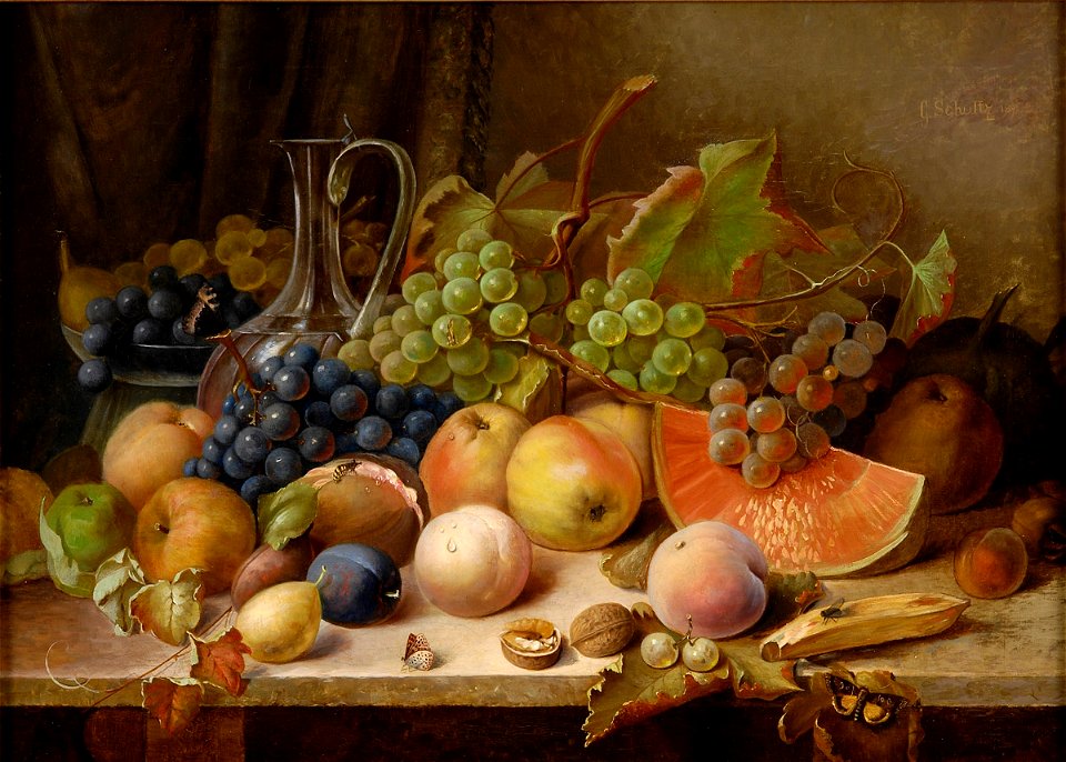 Gottfried Schultz Früchtestilleben 1891