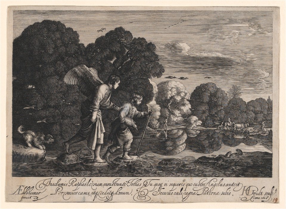 Tobias and the Angel (small plate) MET DP870096