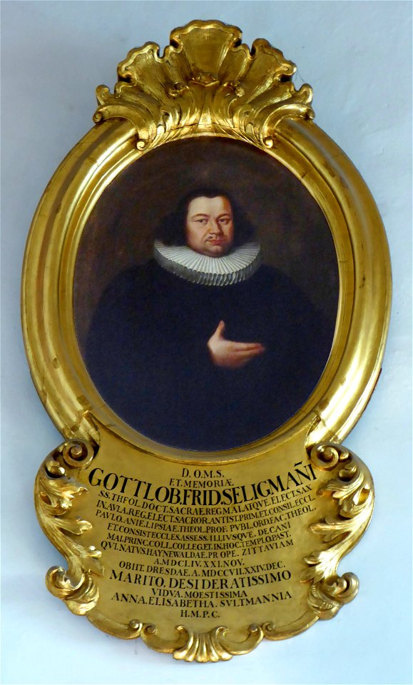 Gottlob Friedrich Seligmann, Portrait in der Thomaskirche in Leipzig, 1