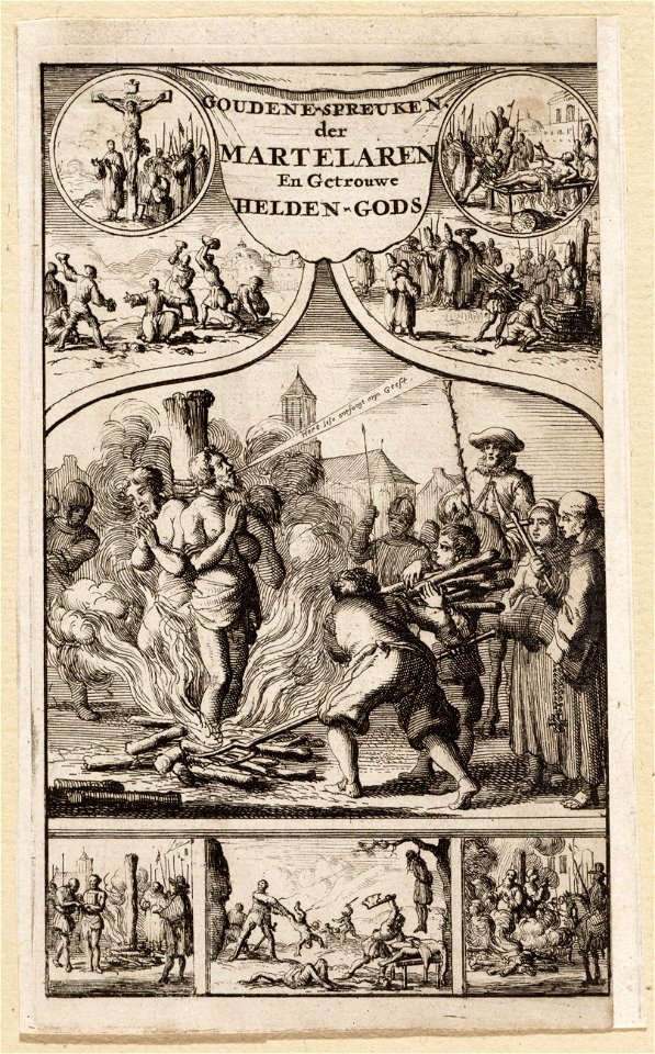Goudene-spreuken der martelaren en getrouwe helden Gods, objectnr A 41669
