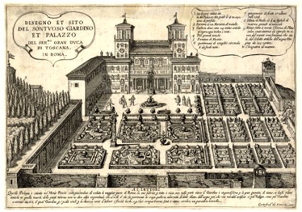 Gottfredus de Scaichi Giardino Villa Medici ubs G 0806 III