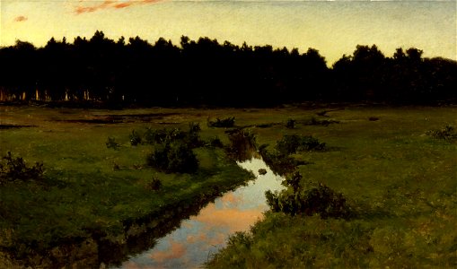 Gottfrid Kallstenius - Evening over Marshland - A I 732 - Finnish National Gallery