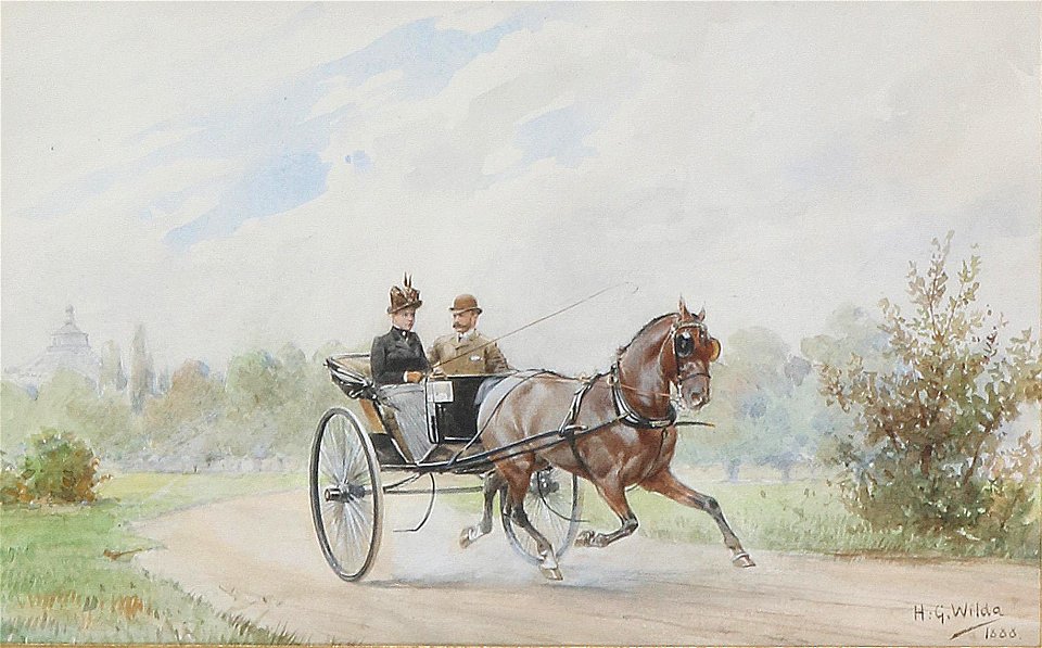 Gottfried Wilda Pferdekutsche 1888