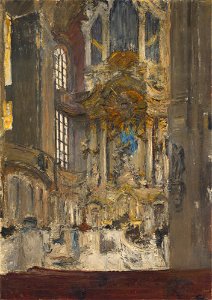 Gotthardt Kuehl - Inneres der Frauenkirche in Dresden - G 10917 - Lenbachhaus
