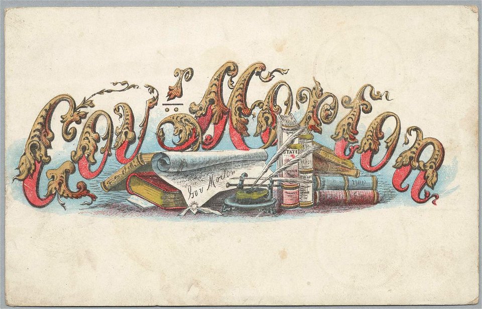 GOVERNOR MORTON Clipper ship sailing card HN002745aA