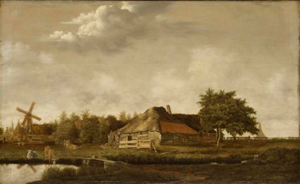 Govert Camphuysen - Landschap met een boerderij omringd door weilanden - Cat. 558 - Philadelphia Museum of Art
