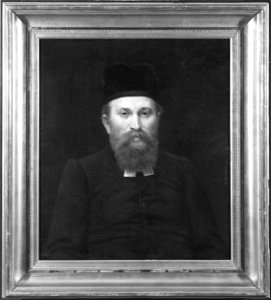 Gottlieb Klein, 1852-1914, överrabbin, religionshistoriker, gift med Antonie Levy (Geskel Saloman) - Nationalmuseum - 39863