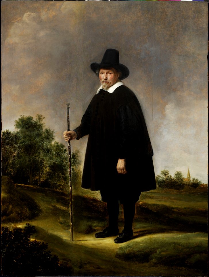 Govert Flinck - Portrait of a man against landscape - M.Ob.2584 - National Museum in Warsaw