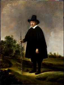 Govert Flinck - Portrait of a man against landscape - M.Ob.2584 - National Museum in Warsaw