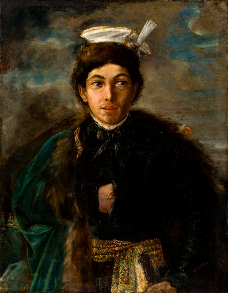 Gottlieb Self-Portrait in Polish Nobleman's Dress 1874