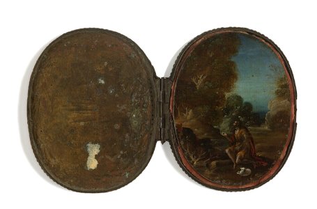 Gottfried Wals - Johannes de Doper in de woestenij met doosje - 3714 a-b (OK) - Museum Boijmans Van Beuningen