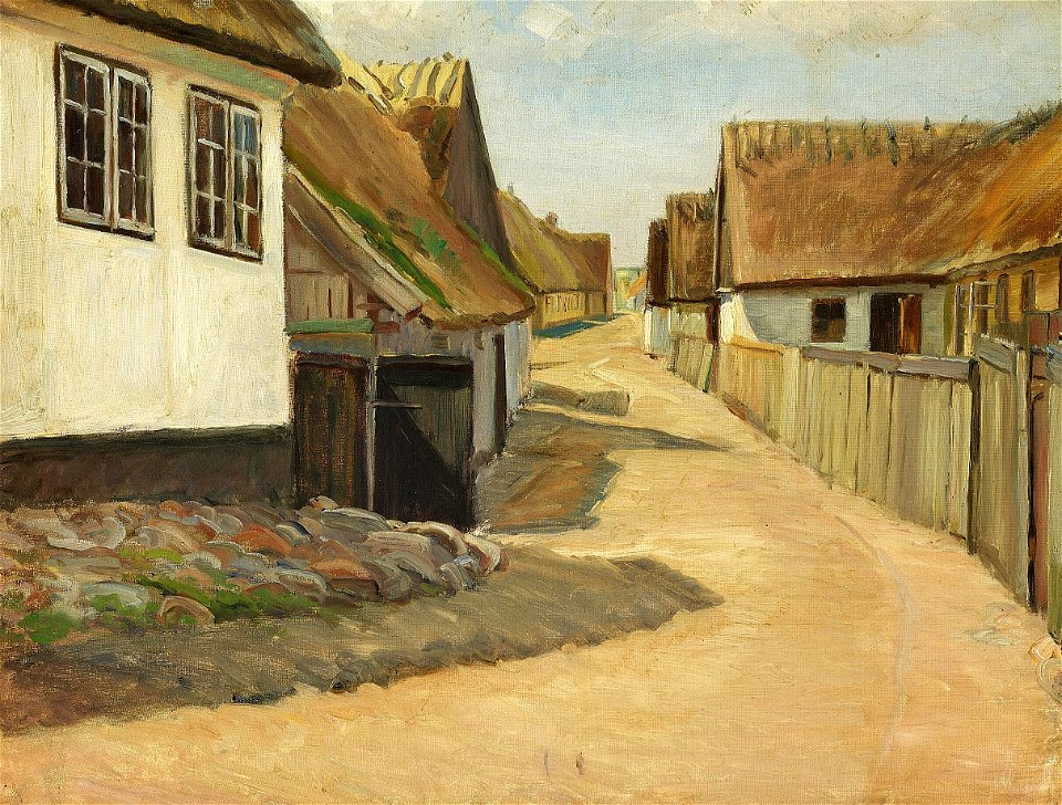 Albert Gottschalk - Gade i Gilleleje