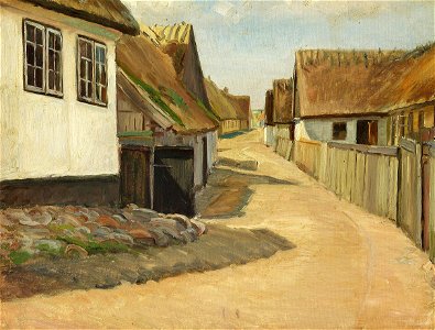 Albert Gottschalk - Gade i Gilleleje