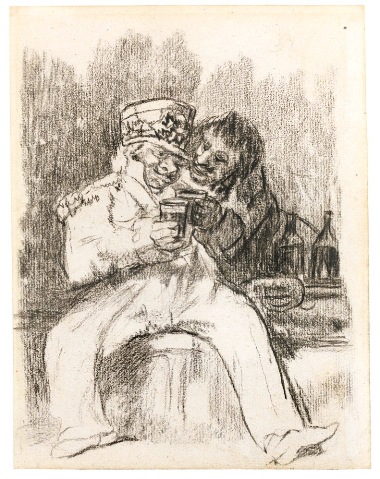 Goya - A FRENCH SOLDIER WITH A DRINKING COMPANION, H.51