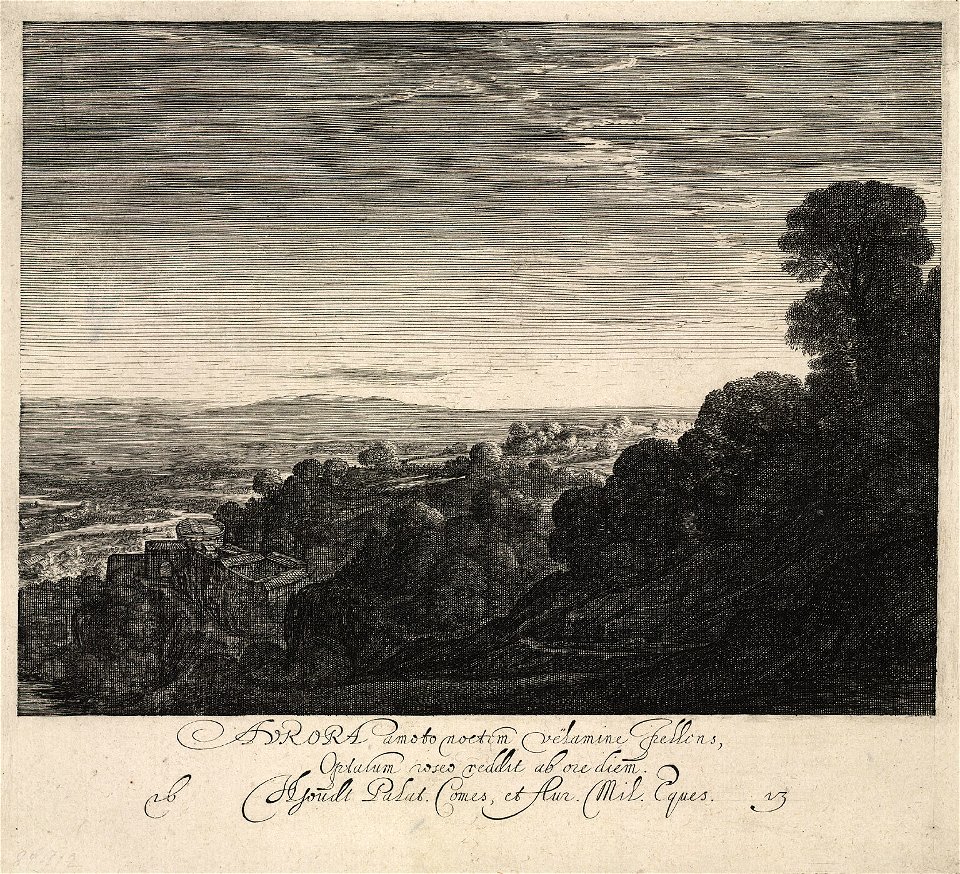 Hendrik van Goudt after Adam Elsheimer - Aurora (Herbert F. Johnson Museum of Art)