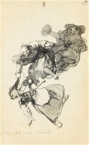 Goya - Bajan riñendo (They go down quarrelling) or Vision de bajar riñendo (Vision going down quarrelling), D.j