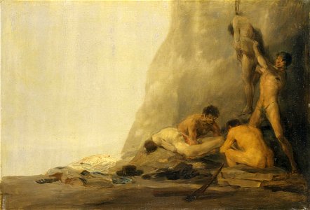 Goya - Cannibales dépeçant leurs victimes, 1800 vers, 896.1.176